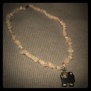 Elephant Glass Necklace